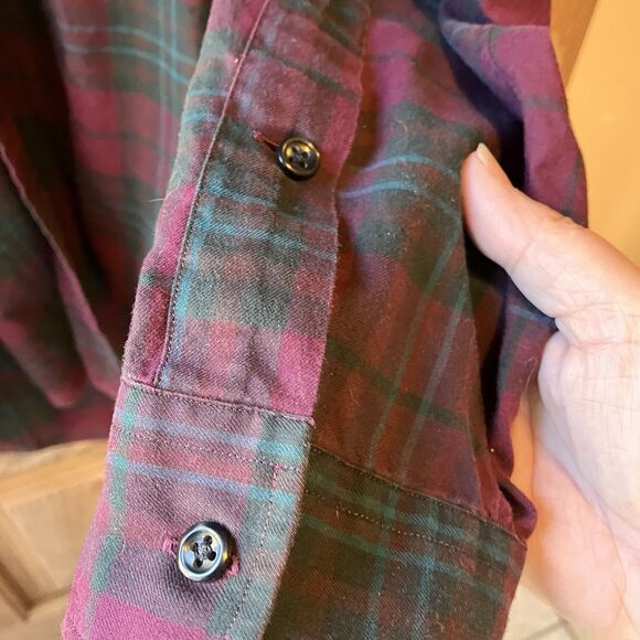 VTG Polo Ralph Lauren Blake Button Down Shirt Men Large Xmas Plaid Cotton Pony - Picture 5 of 10